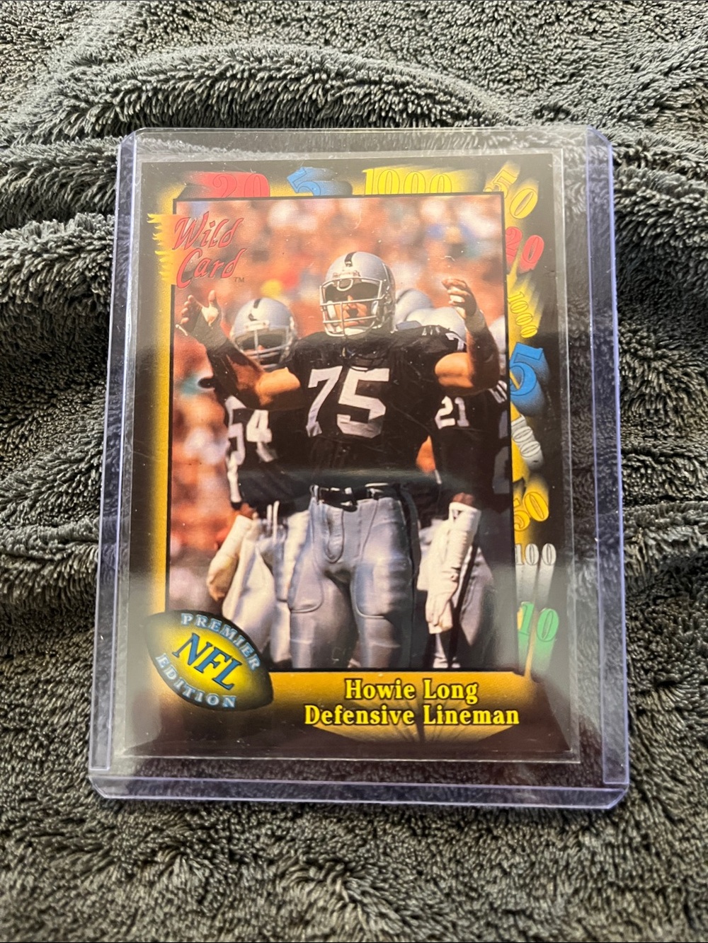 1991 Wild Card Howie Long NFL Trading Card #107